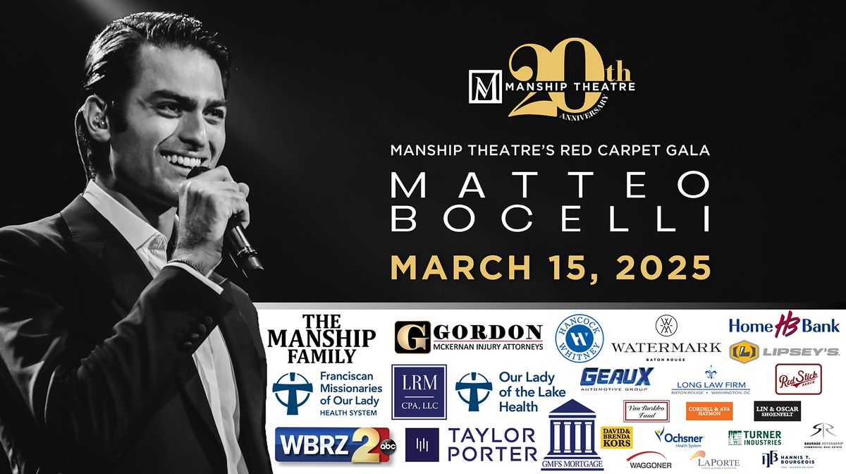 20th Anniversary Red Carpet GALA with Matteo Bocelli