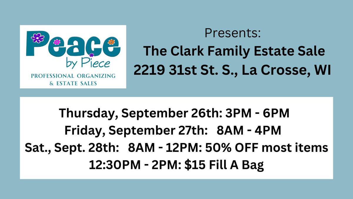 LAST DAY: The Clark Family Estate Sale