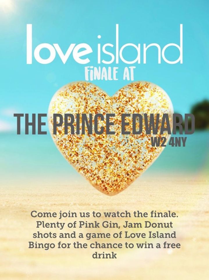 Love Island Finale Screening, The Prince Edward, Bayswater, London, 31