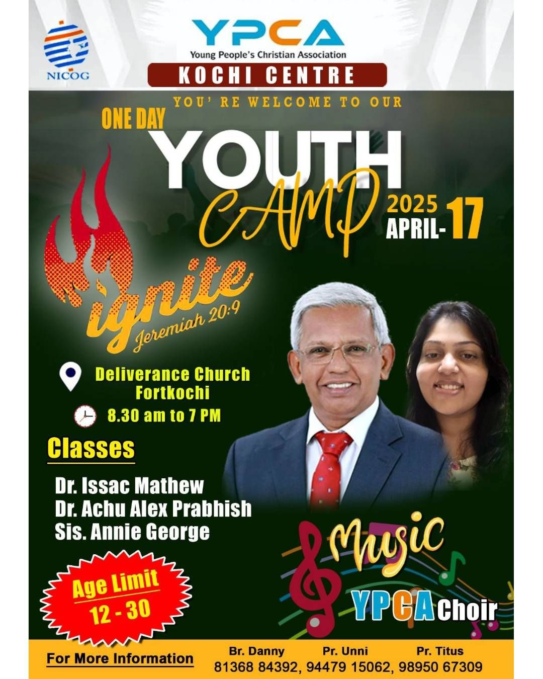 YPCA Kochi Centre Camp - Ignite 2025