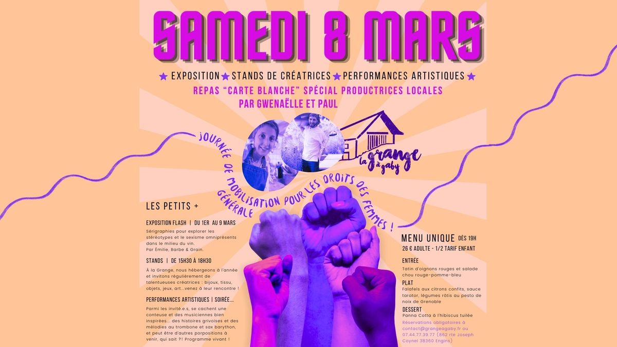 Le 8 Mars \u00e0 la GAG - CARTE BLANCHE & Cie