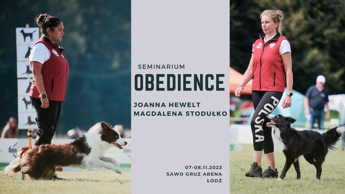 Seminarium obedience - Joanna Hewelt i Magdalena Stodu\u0142ko - \u0141\u00f3d\u017a