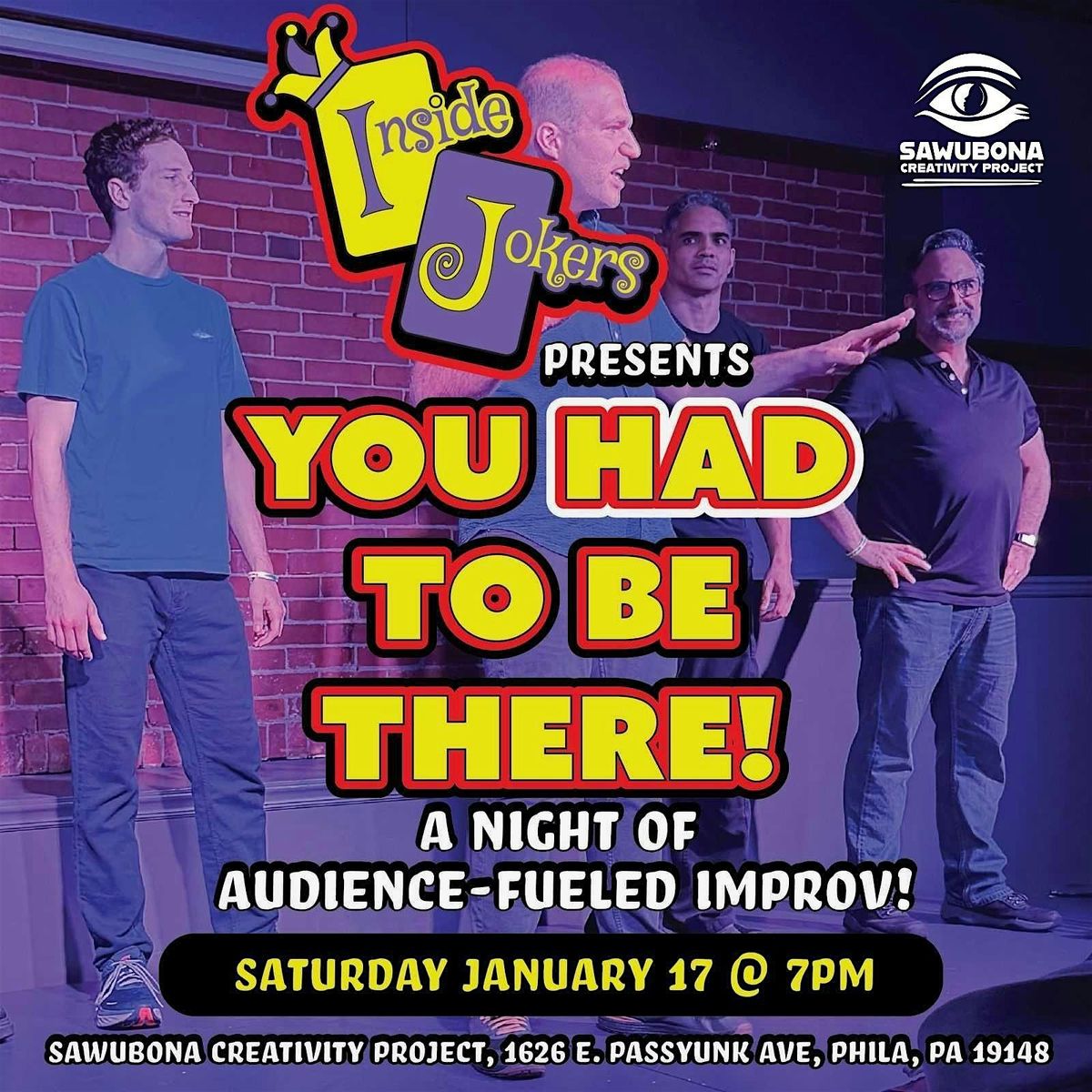 Jokes On Us: You Had To Be There - An Interactive Improv Experience