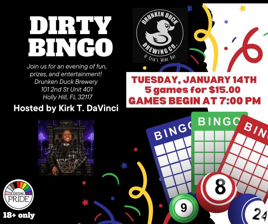 Dirty Bingo at The Duck! 