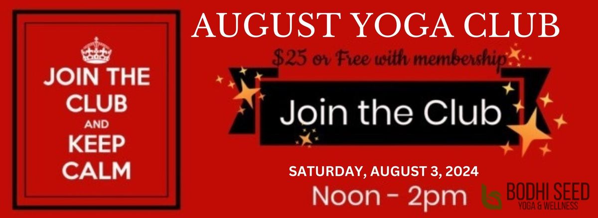 August Yoga Club