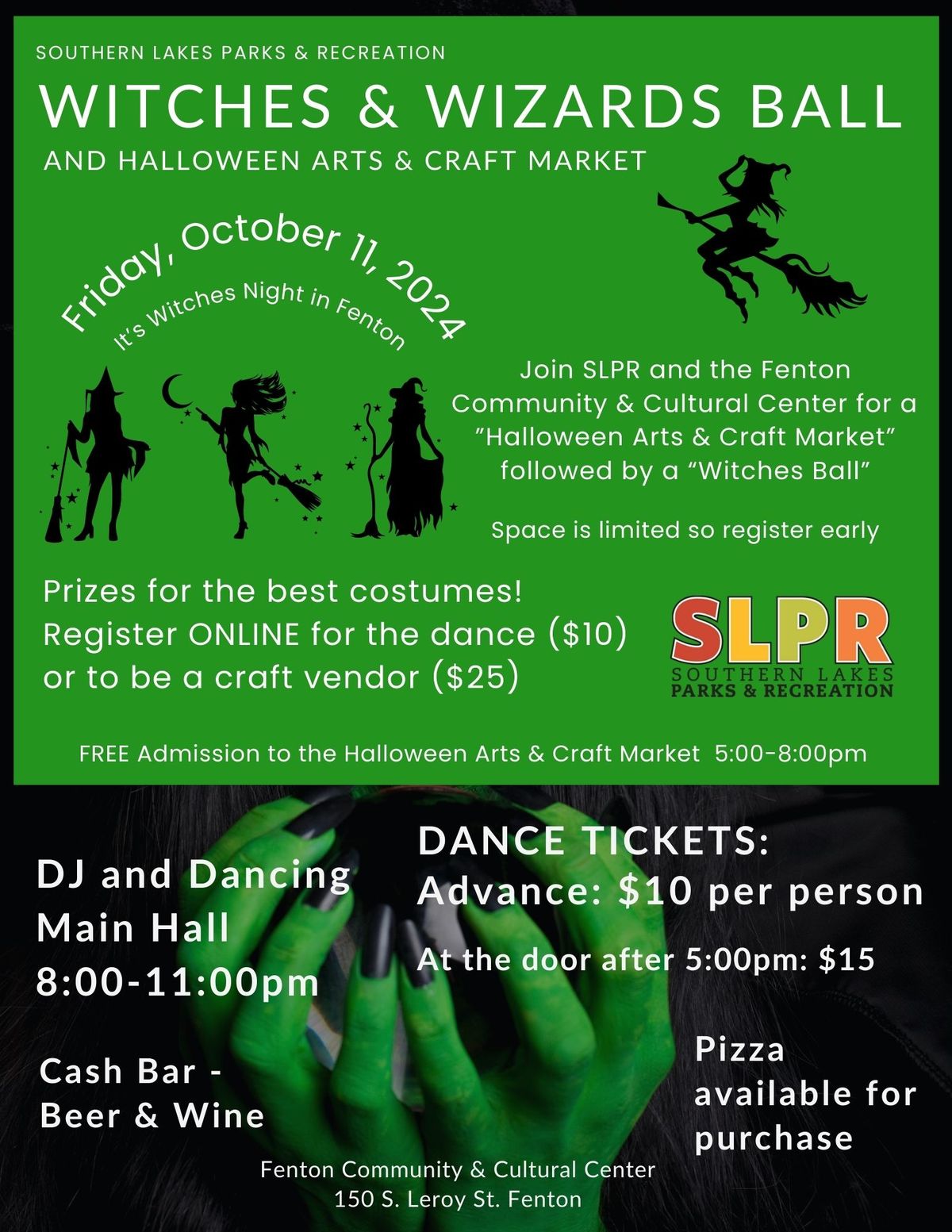 4th Annual "Witches & Wizards Ball" and Halloween Arts & Craft Market