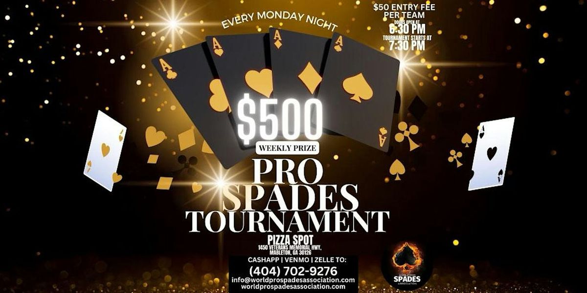 Pro Spades Tournament Every Monday