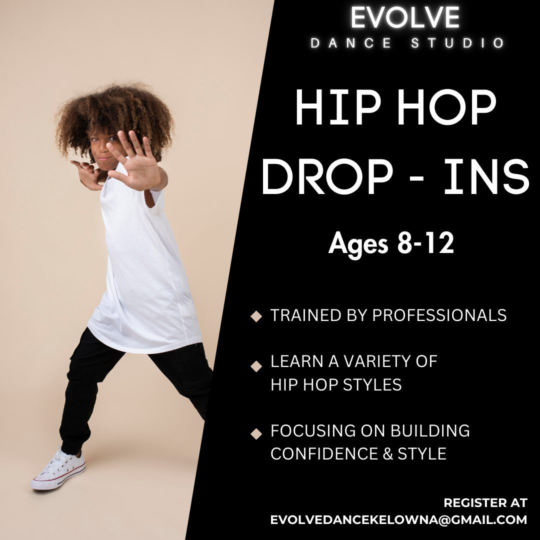 Drop-in Hip Hop Classes for ages 8-12