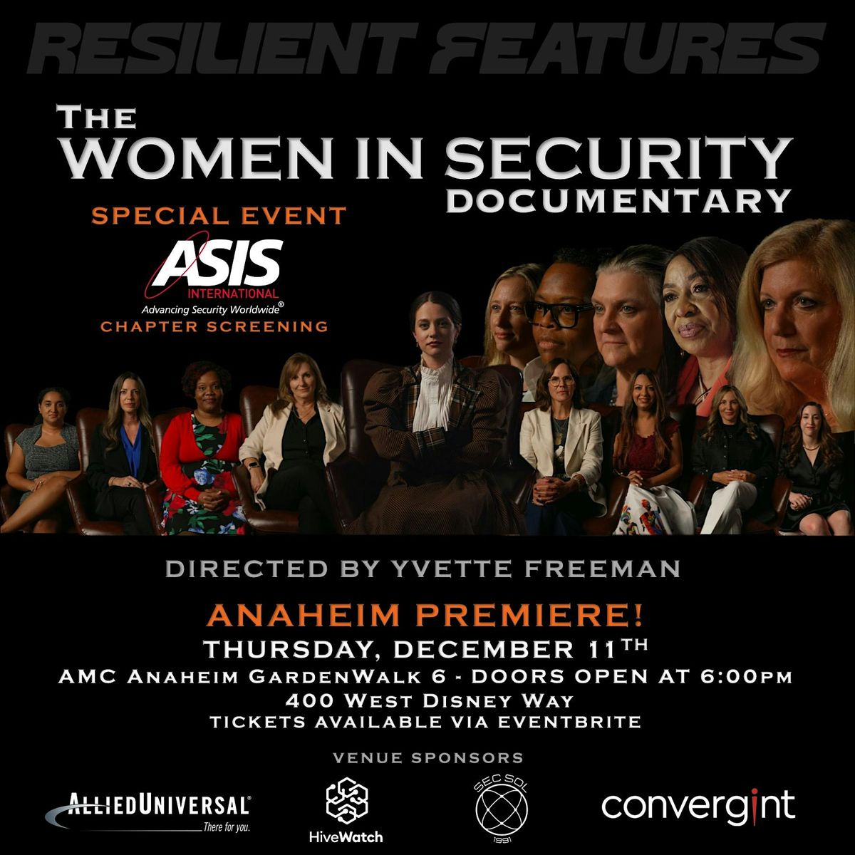 \u201cThe WOMEN IN SECURITY Documentary\u201d Anaheim Screening Premiere