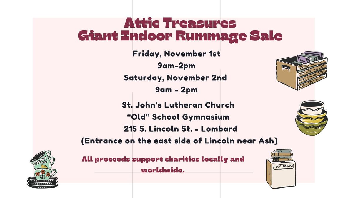 Attic Treasures Giant Indoor Rummage Sale