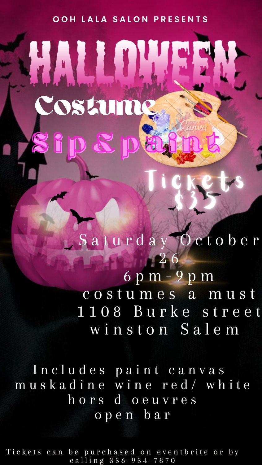 Halloween Costume Sip and Paint Night