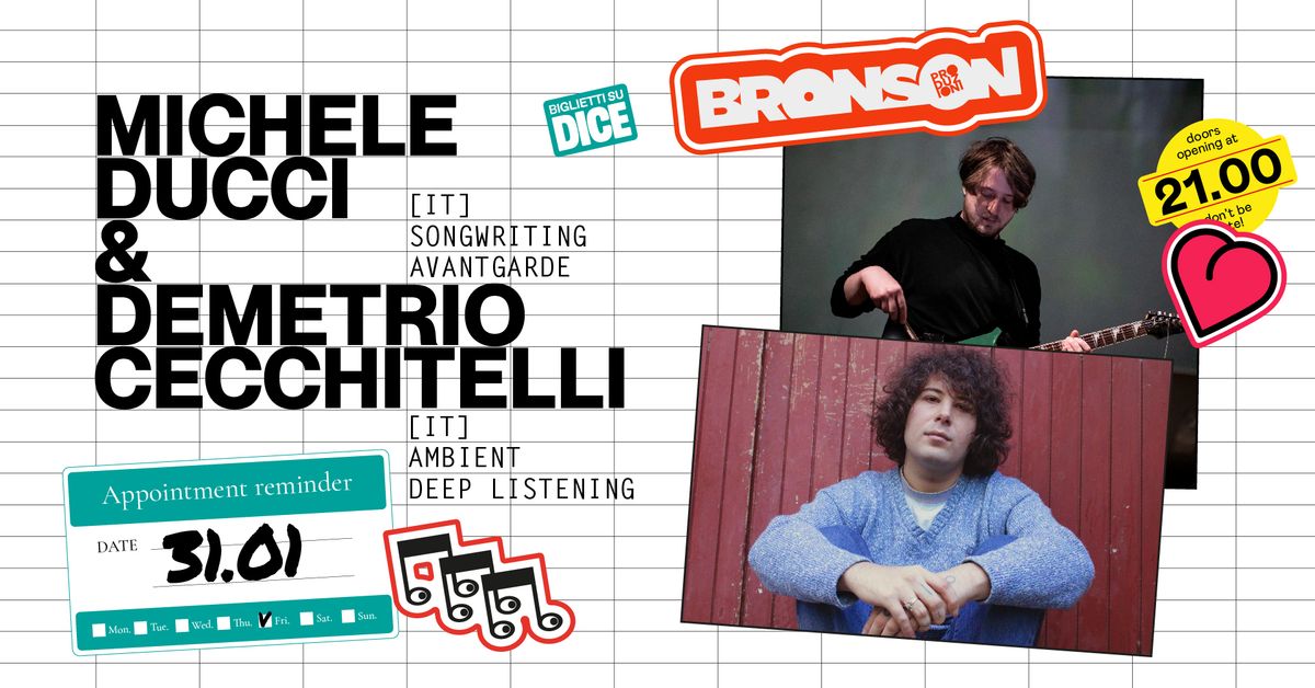 Michele Ducci + Demetrio Cecchitelli - Bronson Club, Ravenna