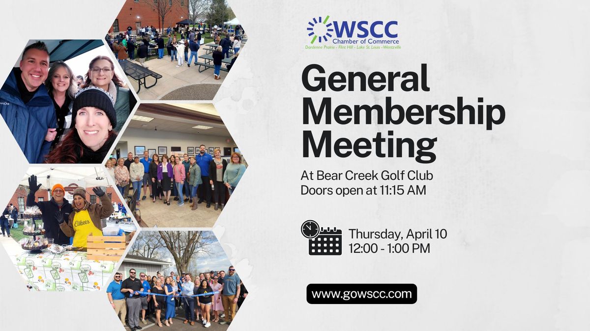 April General Membership Meeting