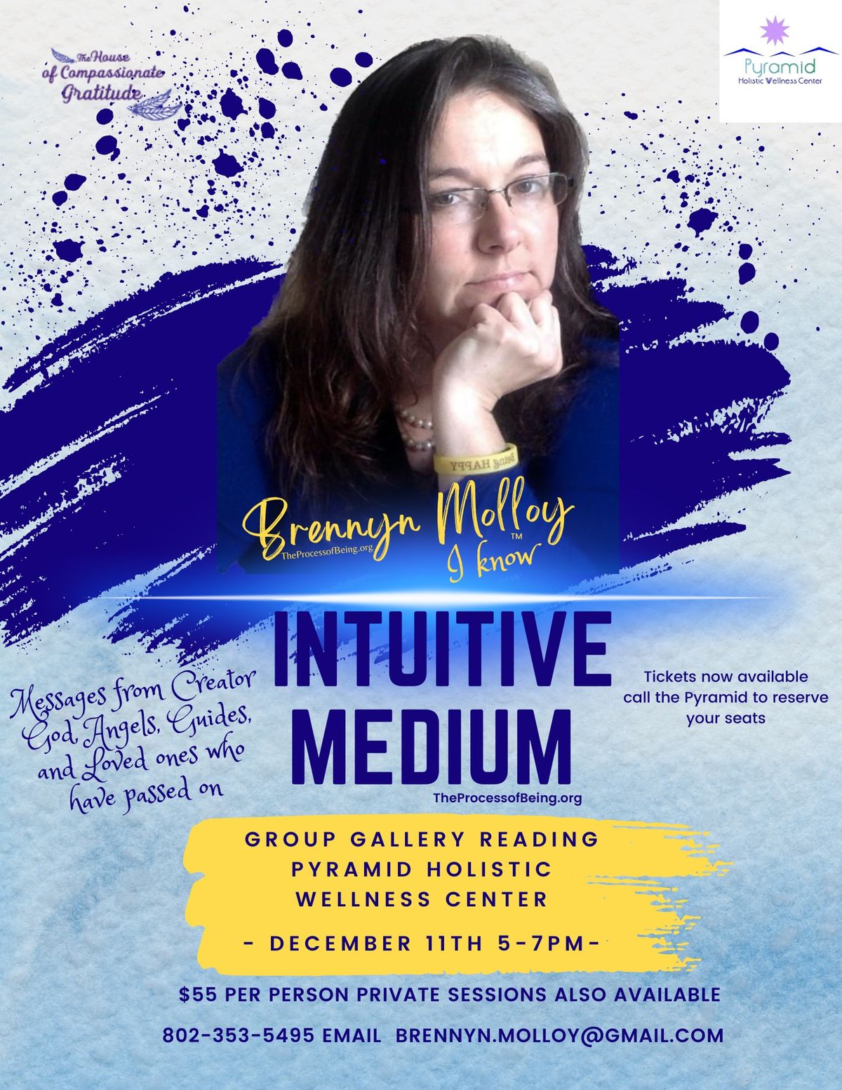 Spiritual & Mediumship Message Gallery Reading with Brennyn Molloy