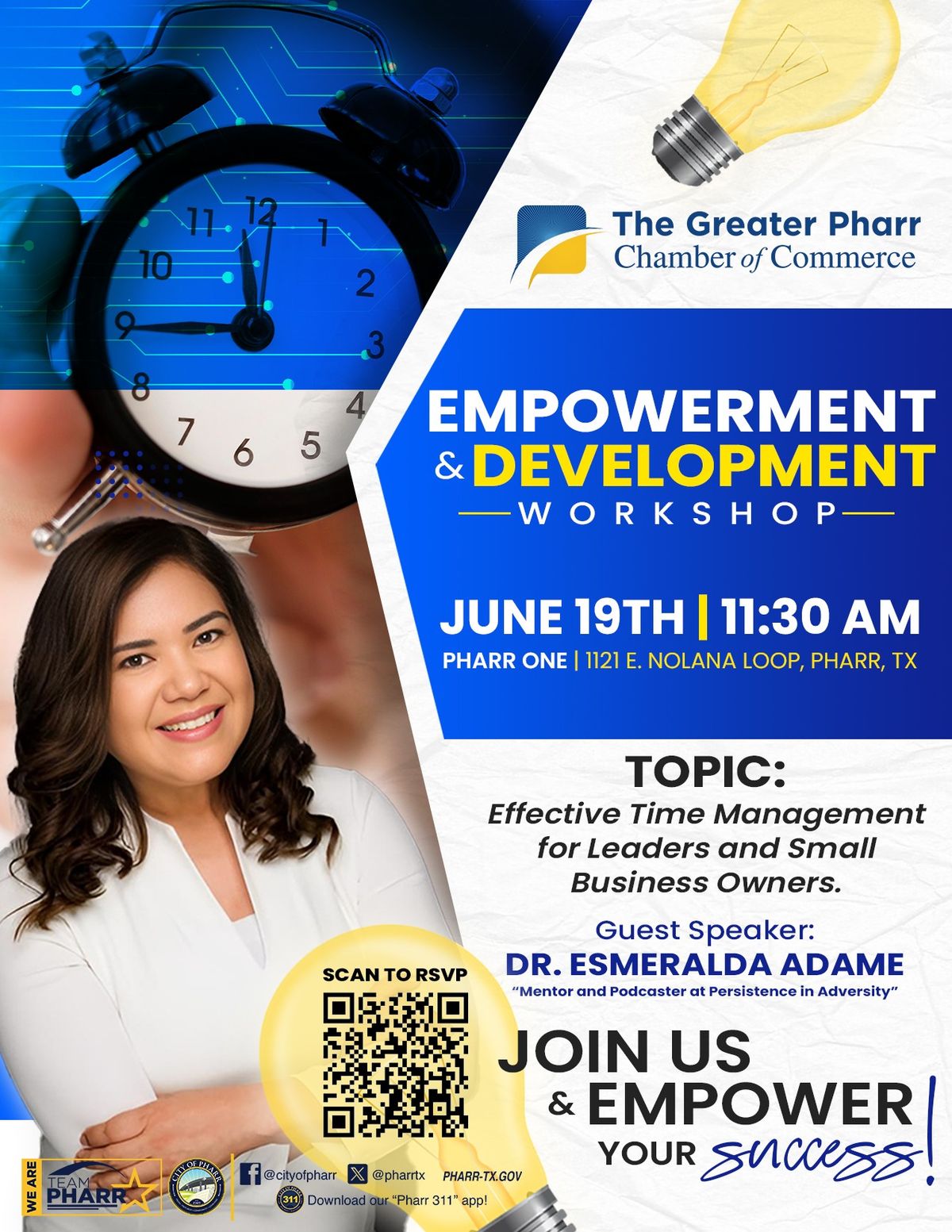 Empowerment & Development Workshop: Time Management For Leaders and Small Business Owners