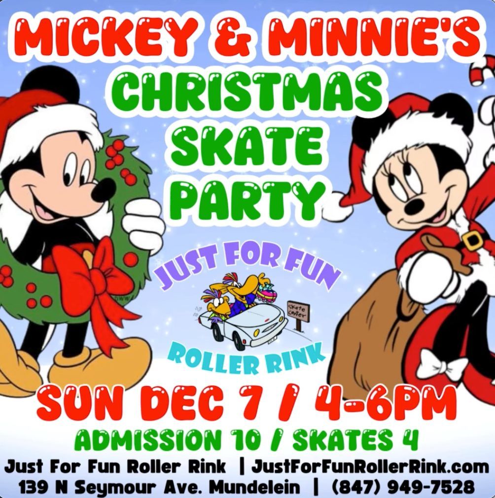 Mickey & Minnie Annual Christmas Skate Party!