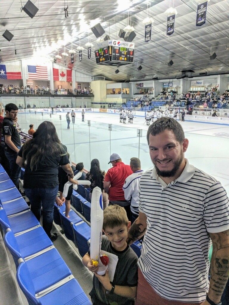 Lone Star Brahmas vs New Mexico Ice Wolves hockey game at NYTEX Sports Centre at NYTEX Sports Centre