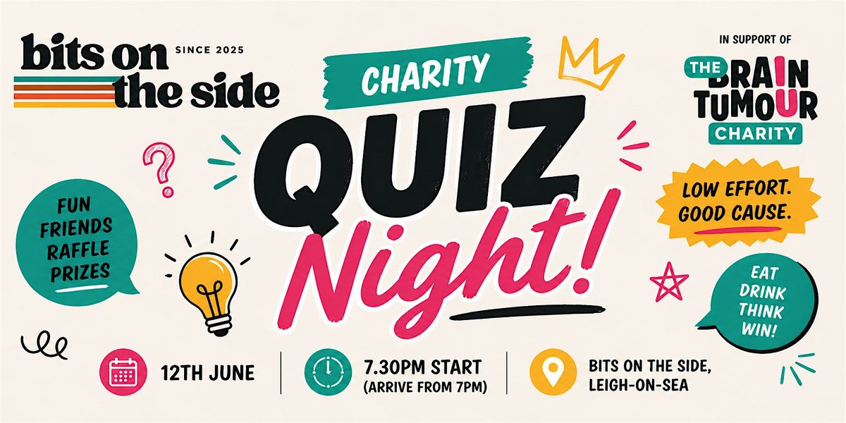 Charity Quiz Night for The Brain Tumour Charity
