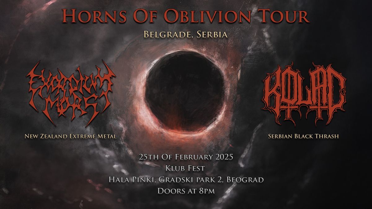 Kolac(RS) - Exodium Mors(NZ) - Horns of Oblivion tour - Fest Zemun 25.2.