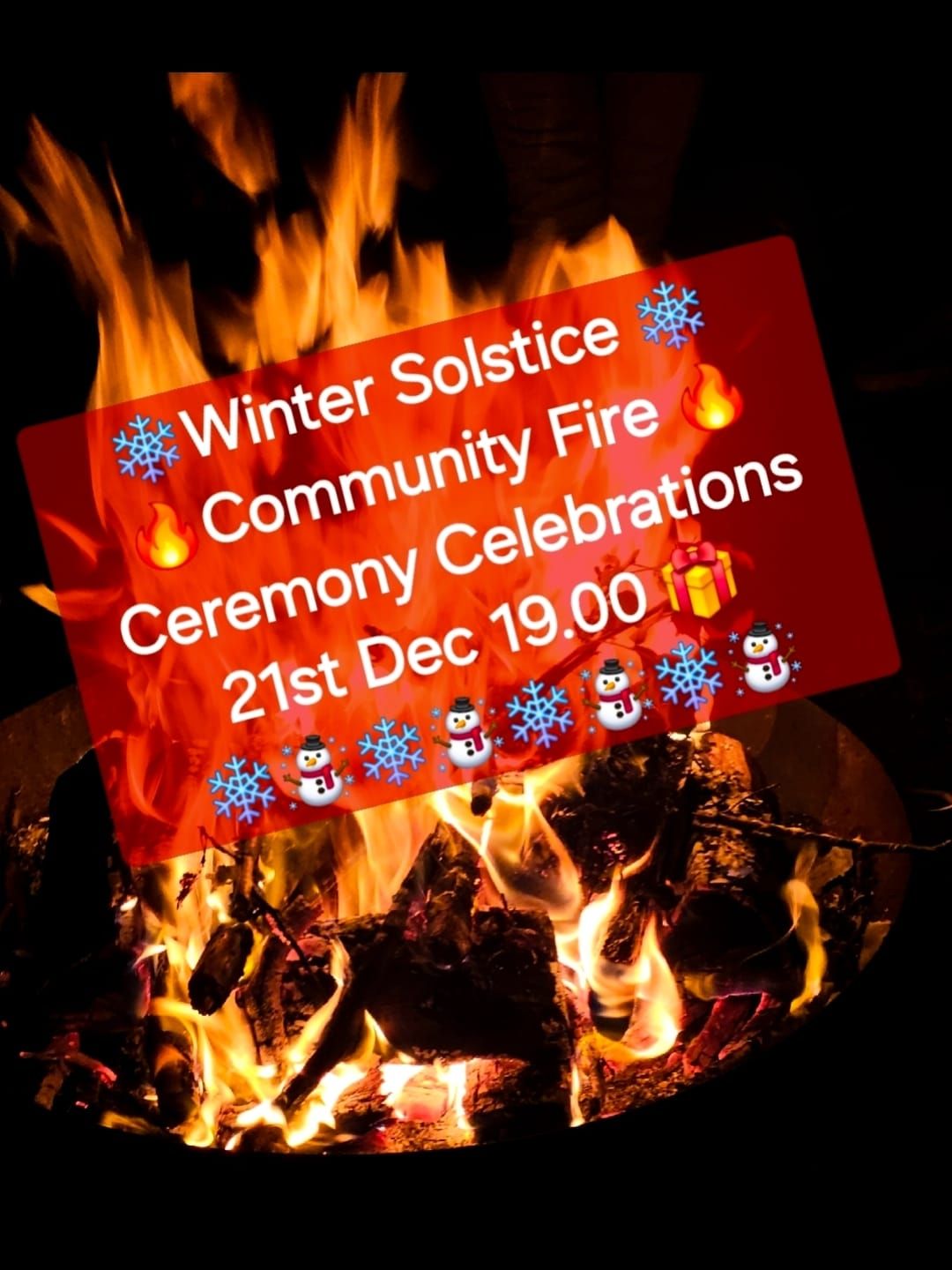 Winter Solstice Community Fire \ud83d\udd25 Ceremony Celebrations