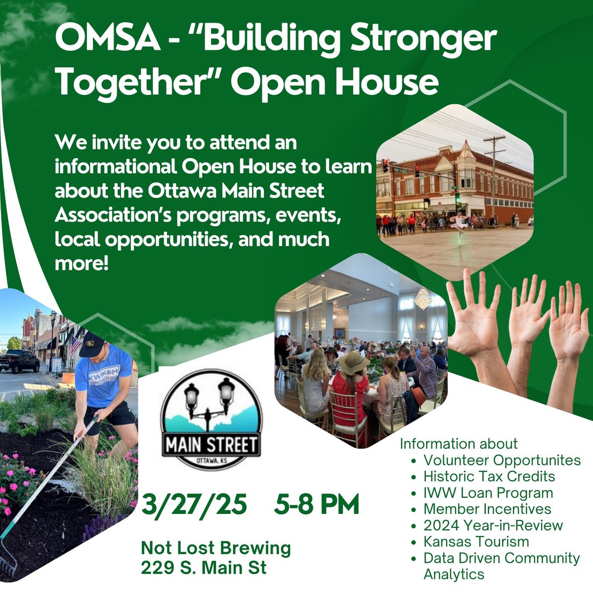 OMSA Building Stronger Together Open House 