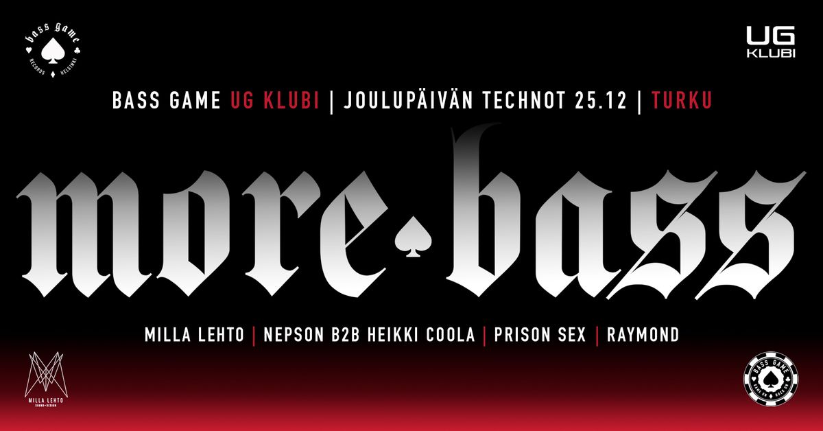 BASS GAME - UG KLUBI TURKU - JOULUP\u00c4IV\u00c4N TECHNOT 25.12