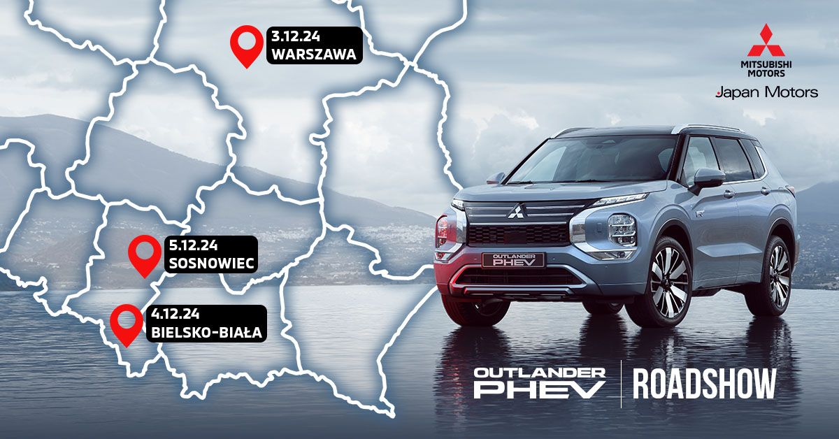 Roadshow nowego Mitsubishi Outlandera PHEV \u2013 zapraszamy na pokaz specjalny! ?