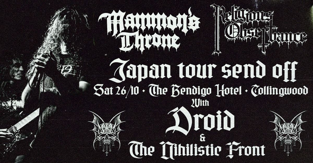 JAPAN TOUR SEND OFF - Mammon's Throne & Religious Observance 