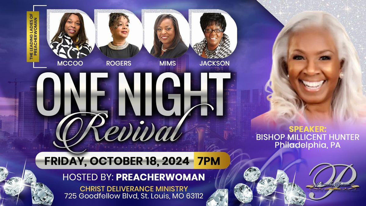 One Night Revival w\/Bishop Millicent Hunter