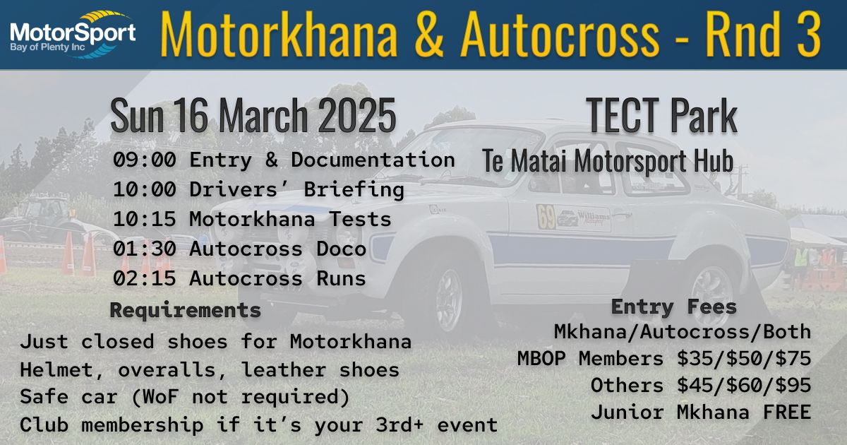 Rnd 3 - Motorkhana and Autocross at TMMI