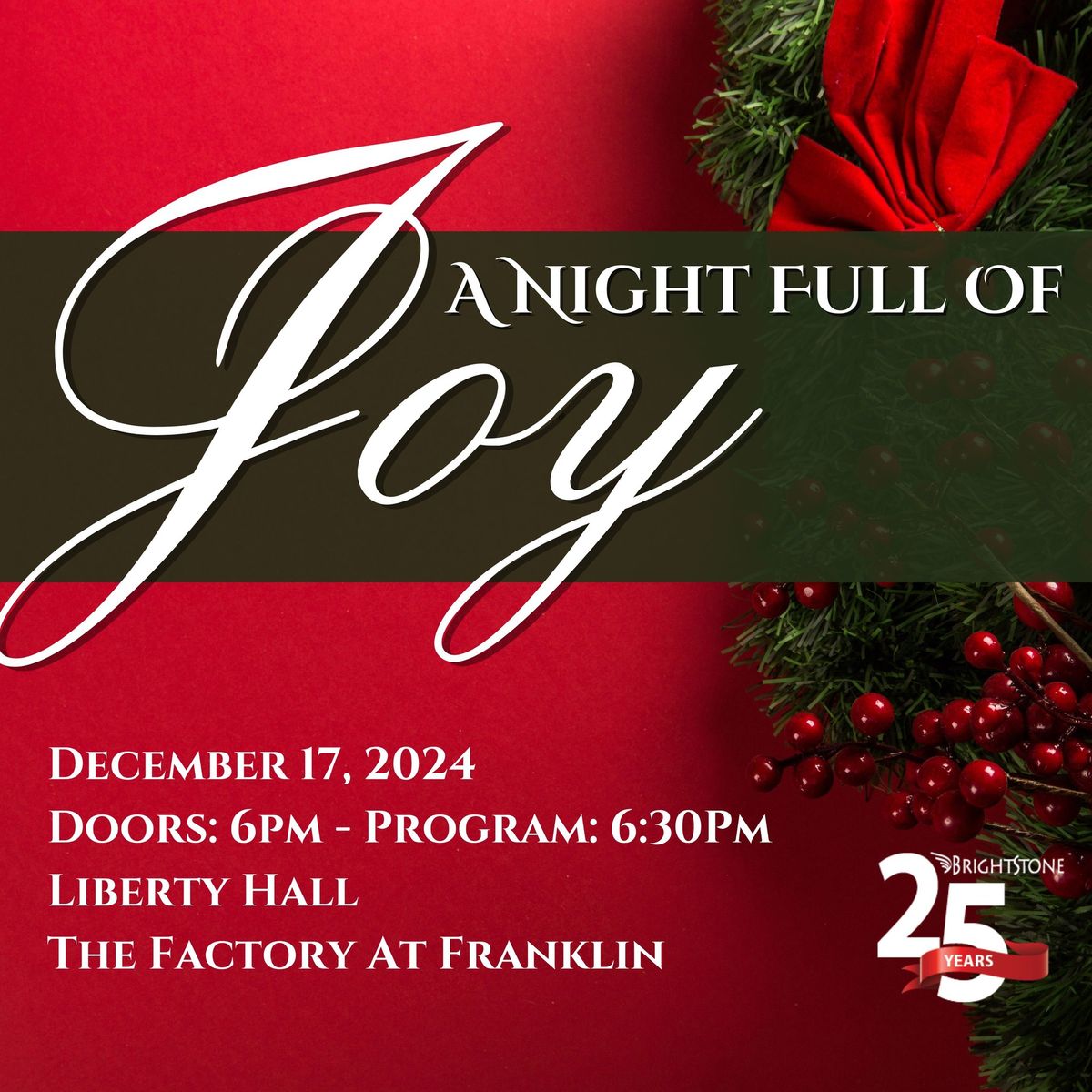 \u2728BrightStone\u2019s A Night Full of Joy\u2728