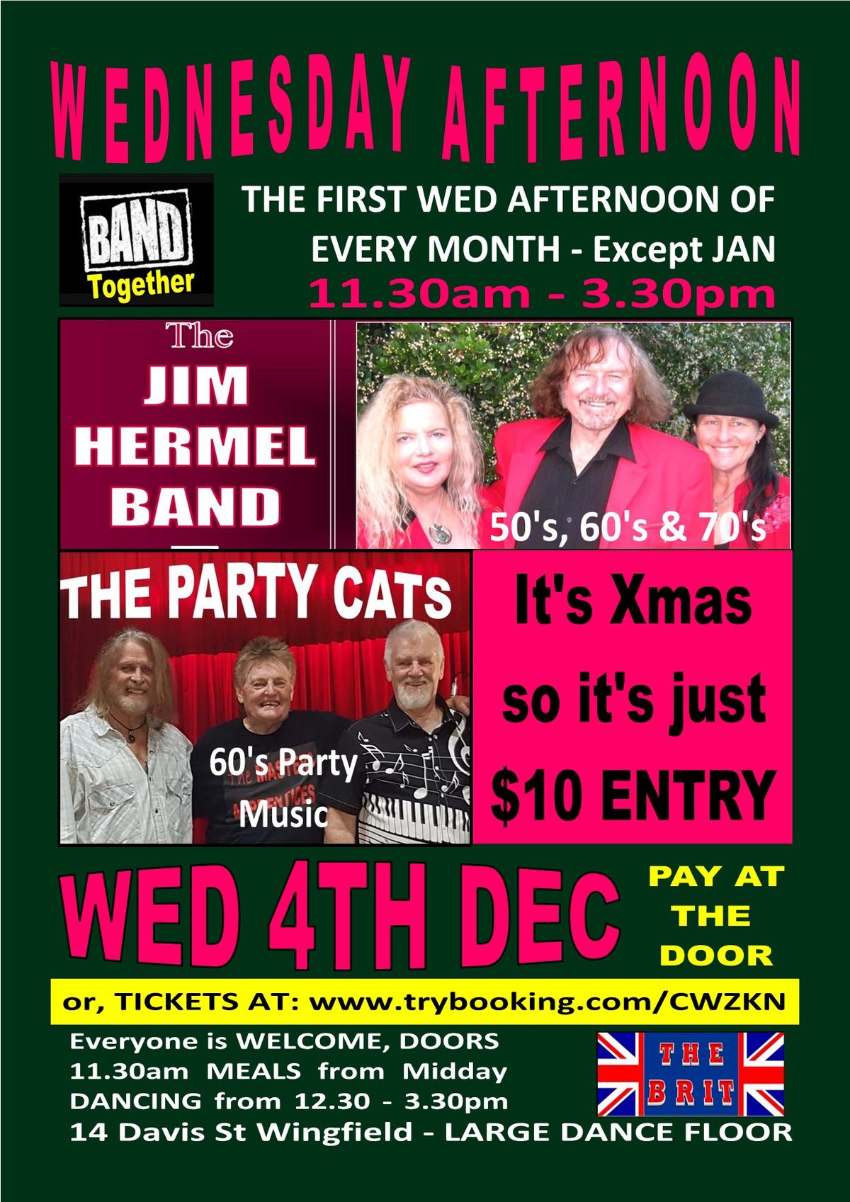 Our $10 Christmas Wednesday Afternoon Cabaret