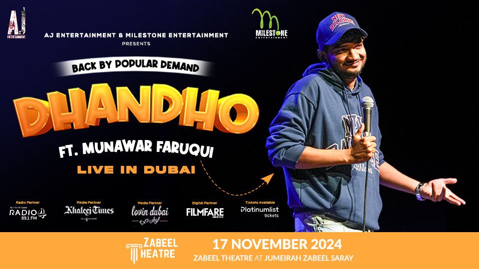 Munawar Faruqui Live at Zabeel Theatre, Dubai