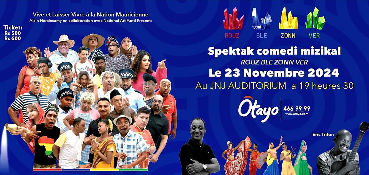 \ud83c\uddf2\ud83c\uddfa\ud83d\udd34Rouz \ud83d\udd35Ble \ud83d\udfe1Zonn \ud83d\udfe2Vert : un spectacle de com\u00e9die musicale \u00e0 ne pas manquer ! \ud83c\uddf2\ud83c\uddfa