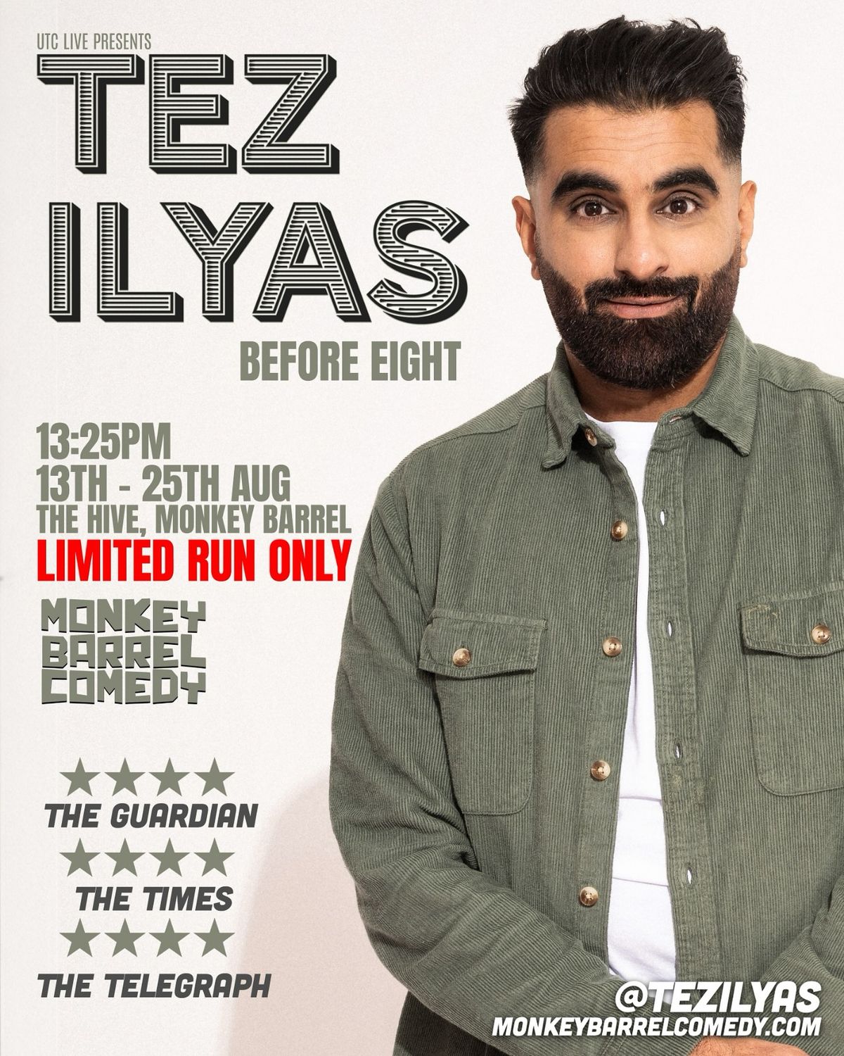 Tez Ilyas: Before Eight @ The Edinburgh Fringe