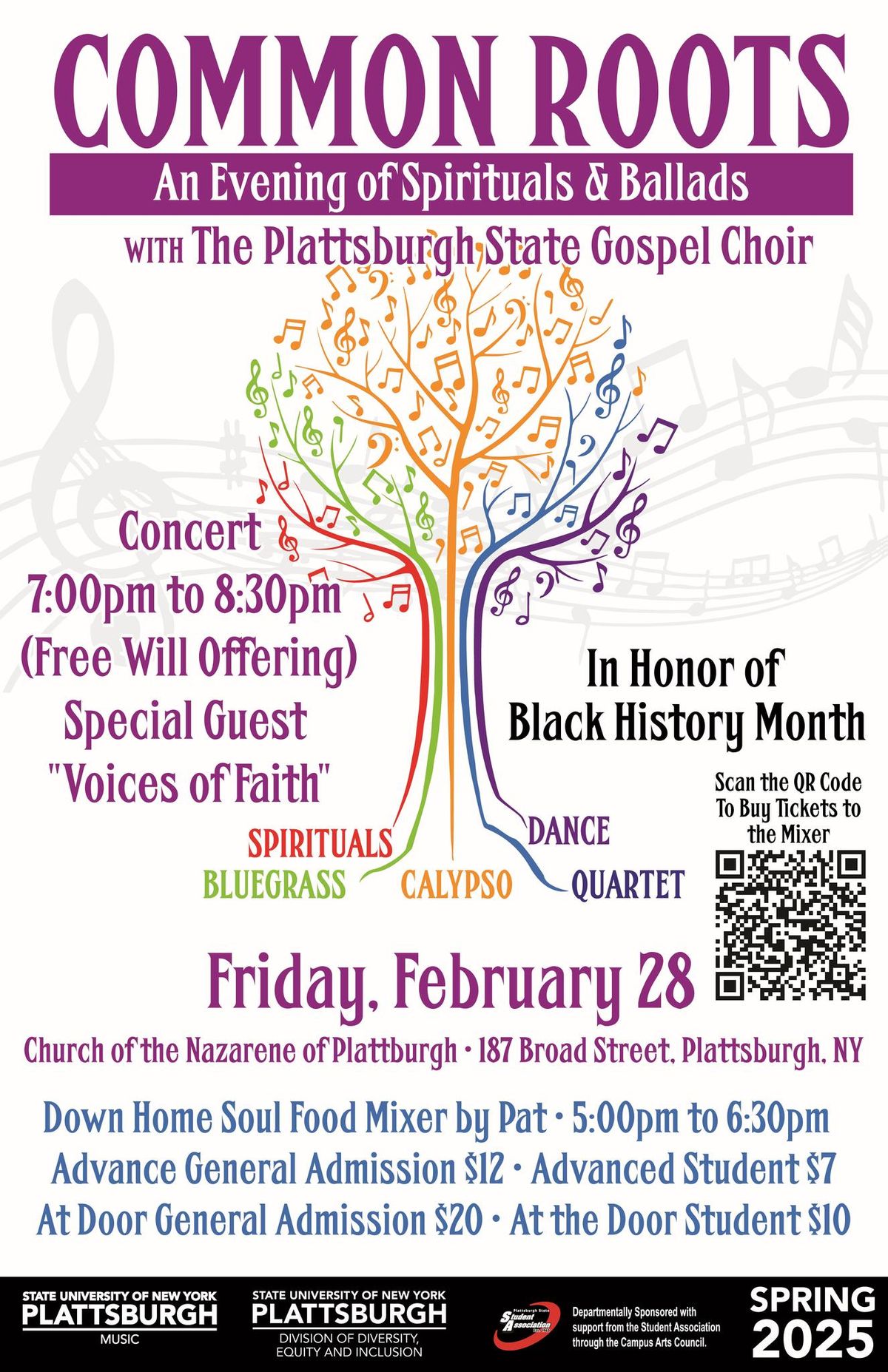 Common Roots 2025 by SUNY Plattsburgh Gospel Choir feat. The Voices of Faith-Plattsburgh