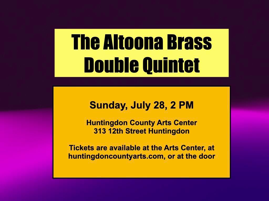 The Altoona Brass, Double Quintet, In Concert