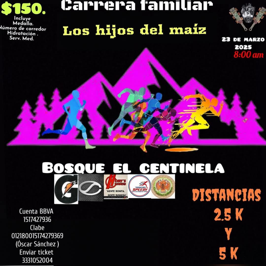 carrera familiar " LOS HIJOS DEL MAIZ".