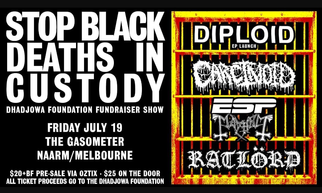 Dhadjowa Foundation Benefit Show Ft: Diploid (EP Launch), Carcinoid, ESP Mayhem and Ratlord 