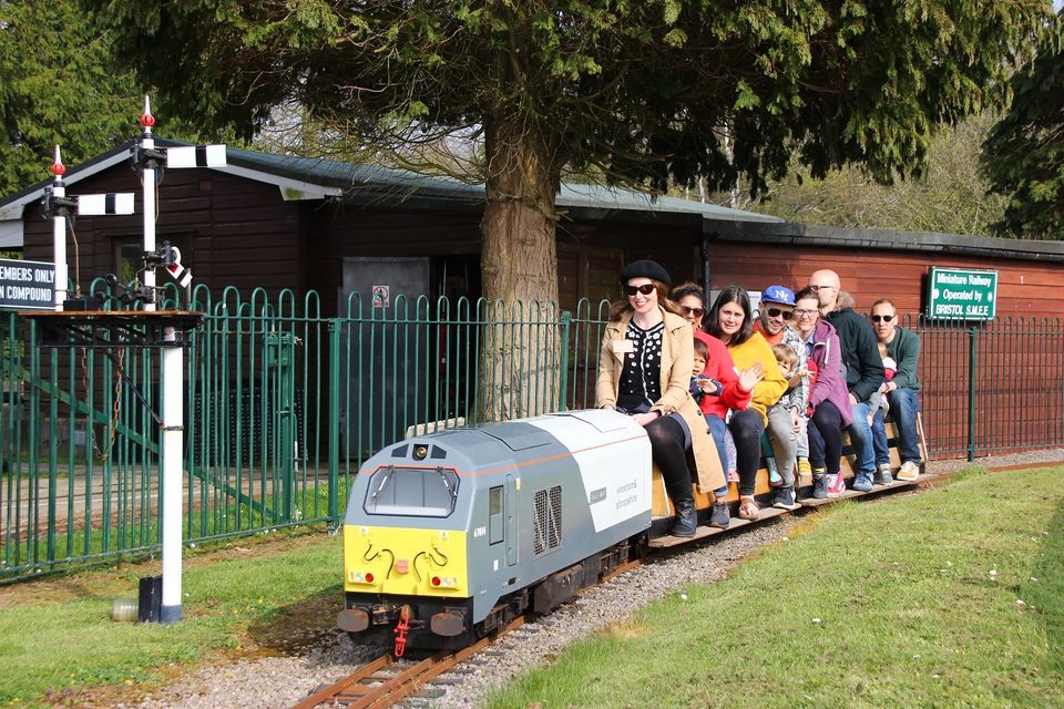 Miniature steam train rides at Ashton Court Railway