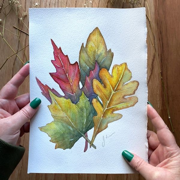 Autumn Leaves in Watercolor Workshop | Ages 14-Adult