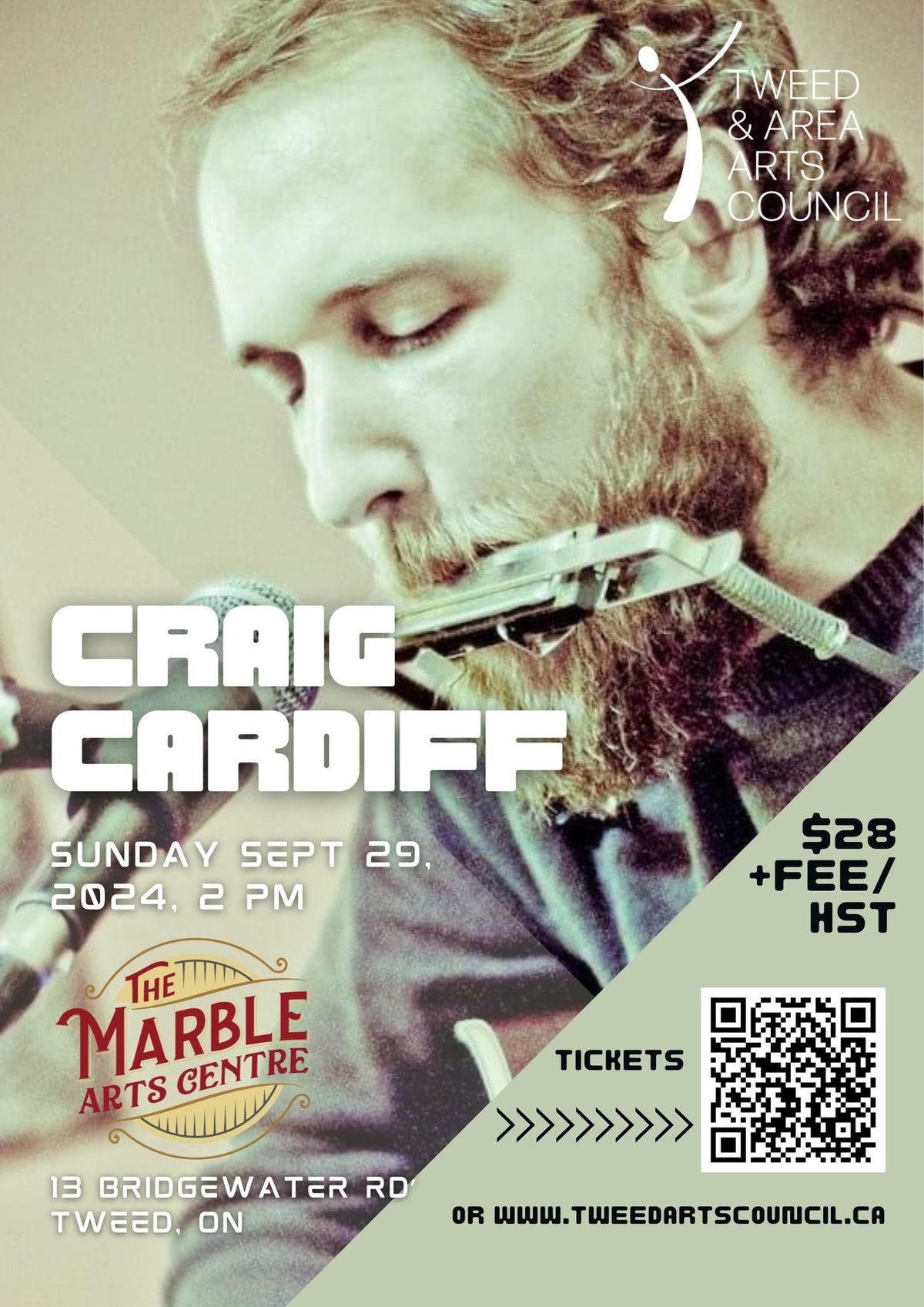 Craig Cardiff in Concert at the Marble Arts Centre