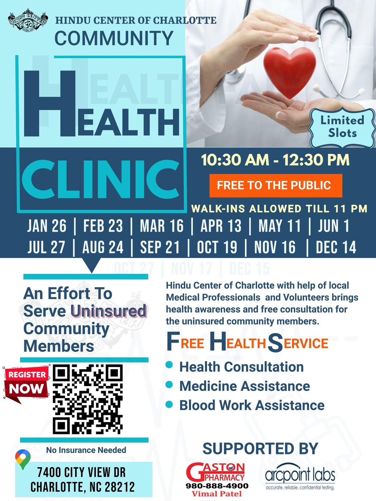 Community Health Clinic (Free)