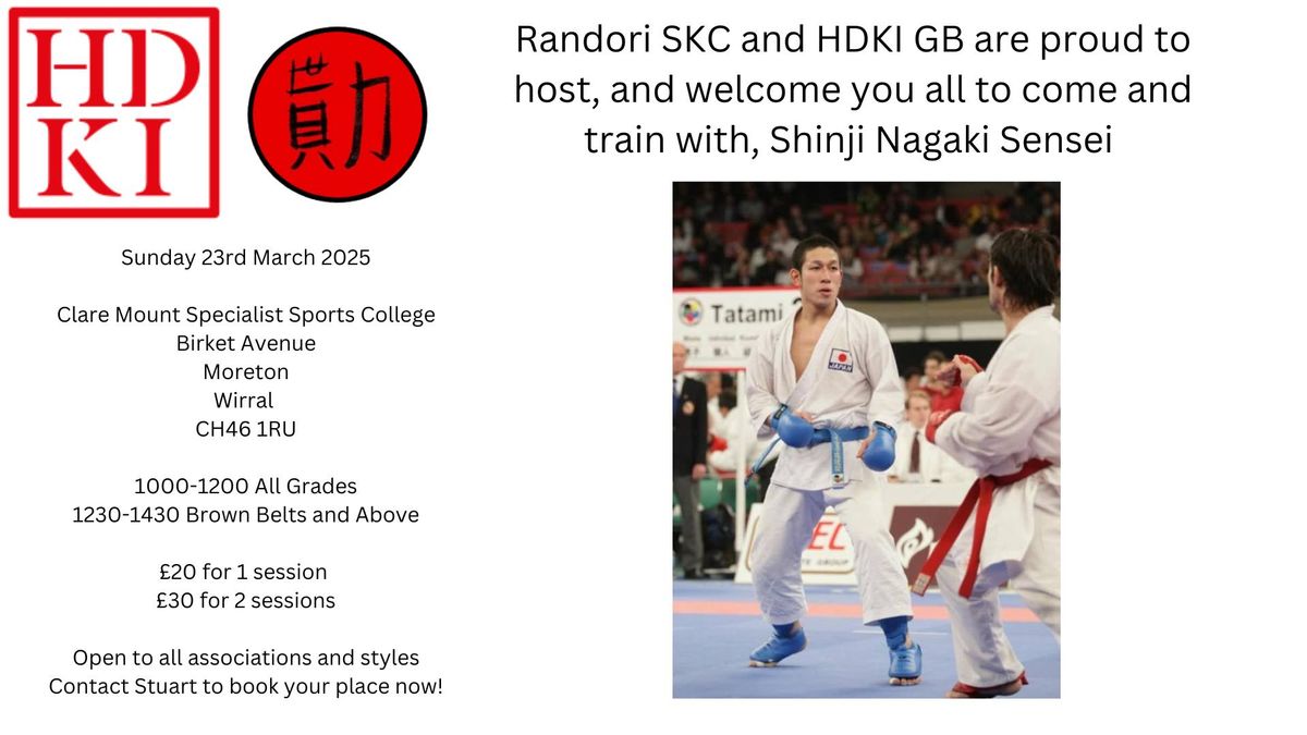 Training with Shinji Nagaki Sensei, Sunday 23rd March 2025