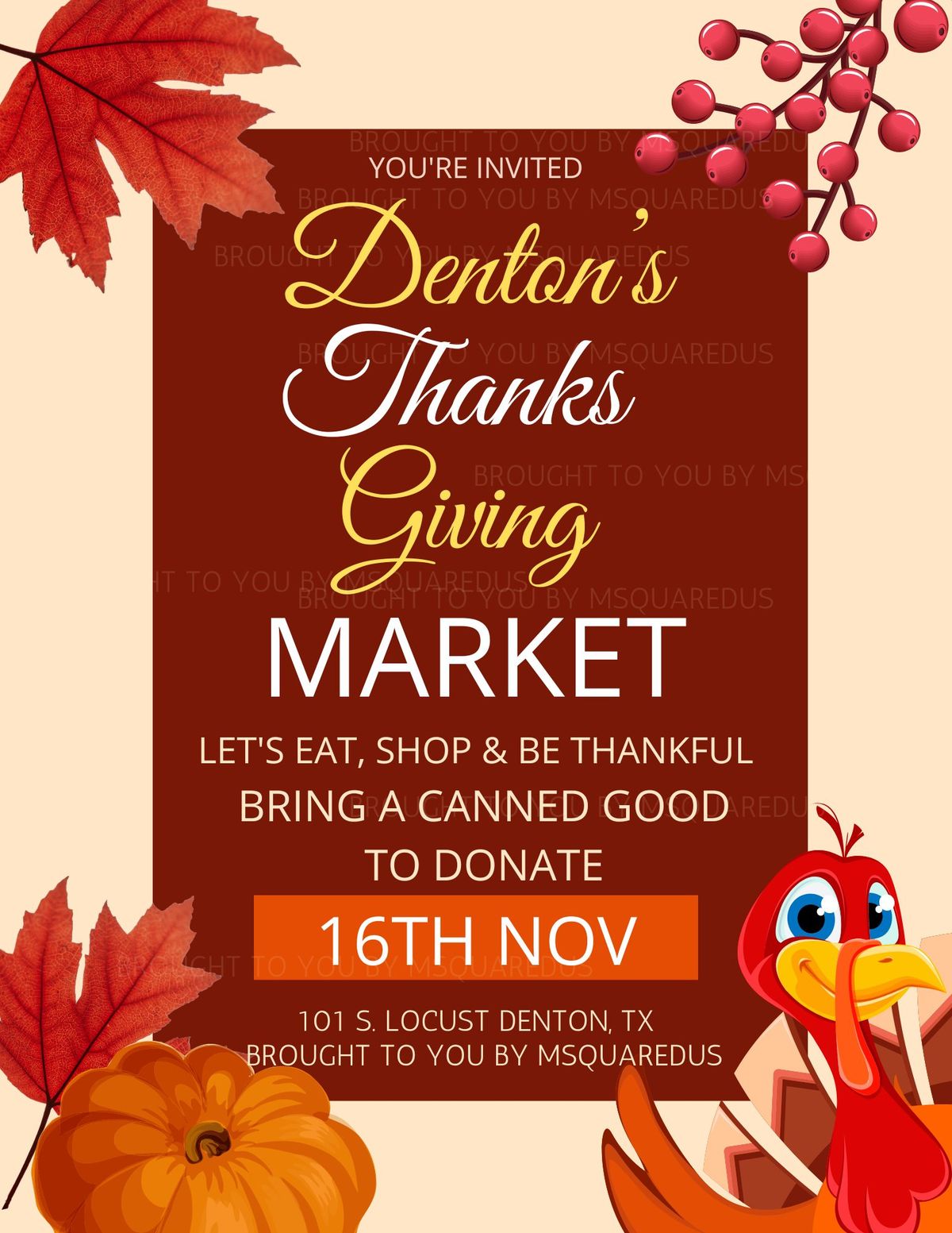 Denton's Tnhanksgiving Market off the Square