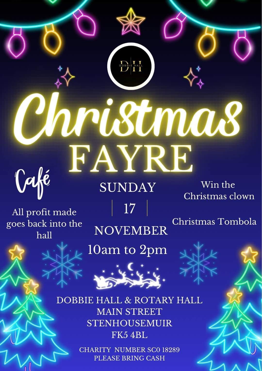 Dobbie Hall Trust Christmas fayre