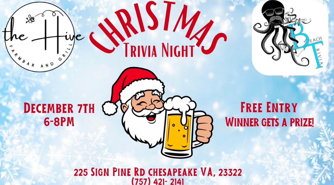 Christmas Trivia with Beach Trivia at The Hive!