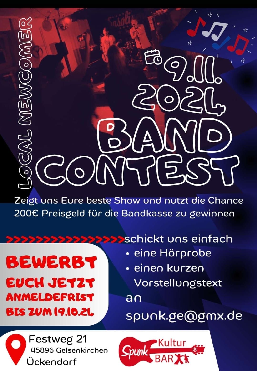 Bandcontest - local newcomer