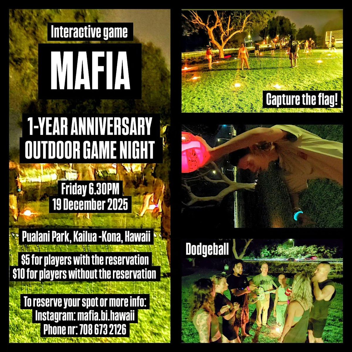 "MAFIA" outdoor game night