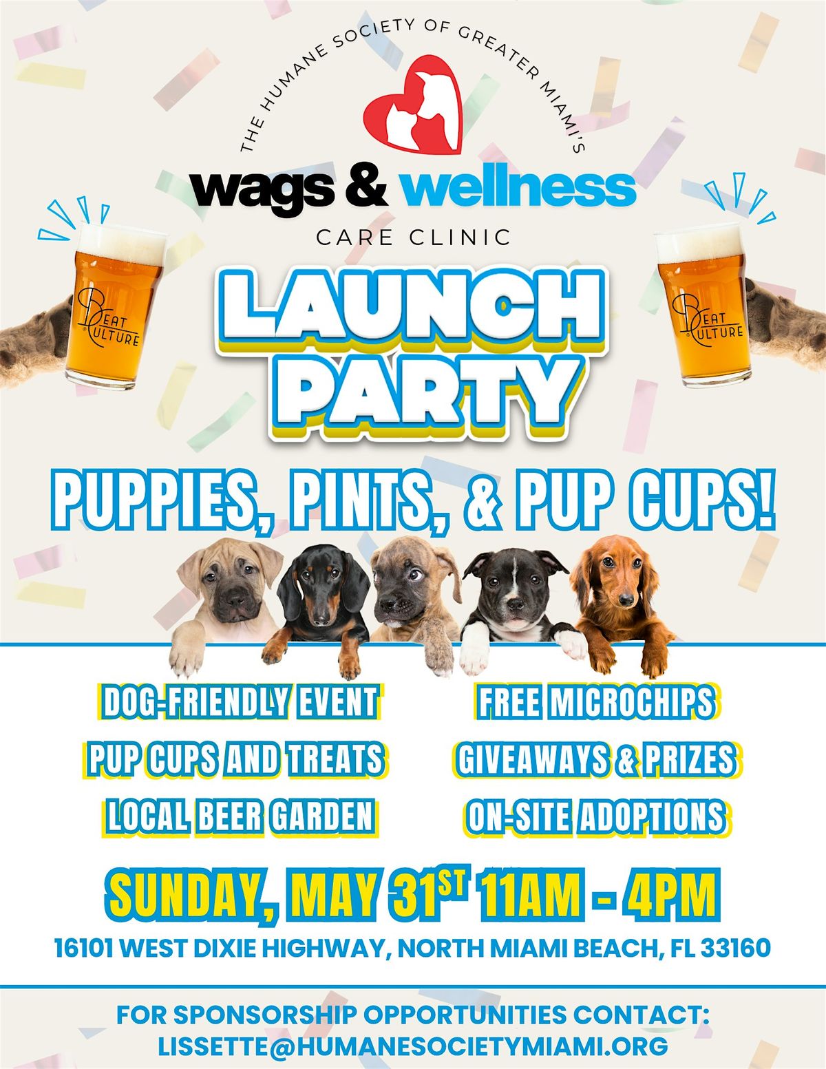 Puppies, Pints & Pup Cups: Wags & Wellness Care Clinic Launch Party